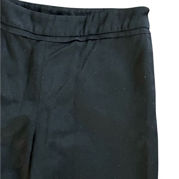 Oscar De La Renta Wool Pants Size 10 Black Wide Leg Classic Trousers - Picture 4 of 6